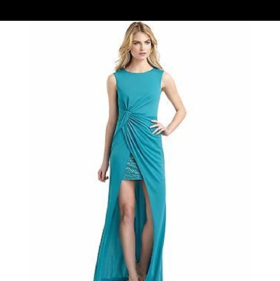 bcbg teal dress